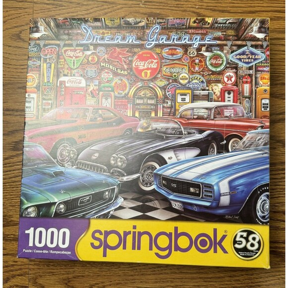 Springbok Puzzle Dream Garage 1000‎ Pieces , 2021 - Picture 1 of 10